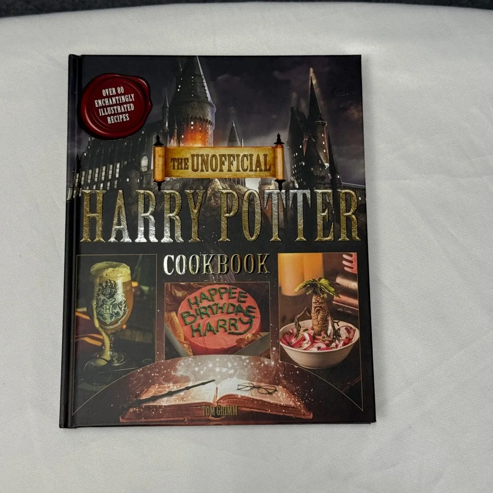 The Unofficial Harry Potter Cookbook Tom Grimm Hardcover 80+ Illustrated Recipes